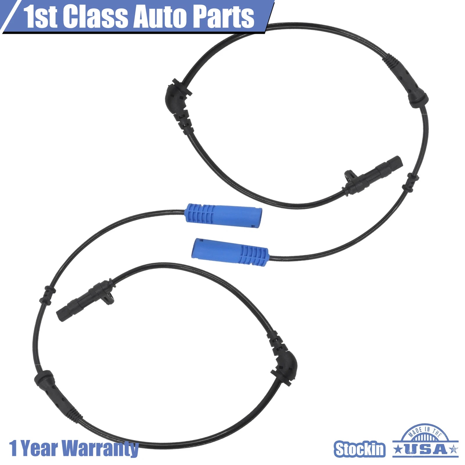 Set of 2 ABS Wheel Speed Sensors for Mini Cooper (2002–2008)