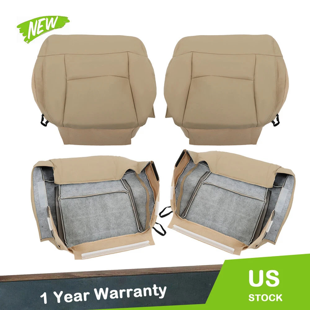 Leather Seat Cover Set for Ford F150 Lariat XLT (2004–2008) Tan