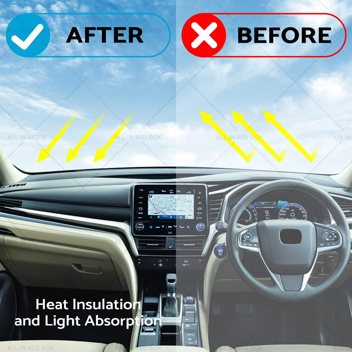 Non-Slip Dash Mat for Honda Odyssey RB 2.4 K24A (2009–2013)