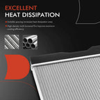 Radiator for Pontiac Vibe for Toyota Corolla Matrix (2009–2010)