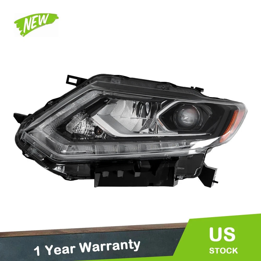 LED Headlight for Nissan Rogue (2014–2016) Driver Side, w/o Auto Control