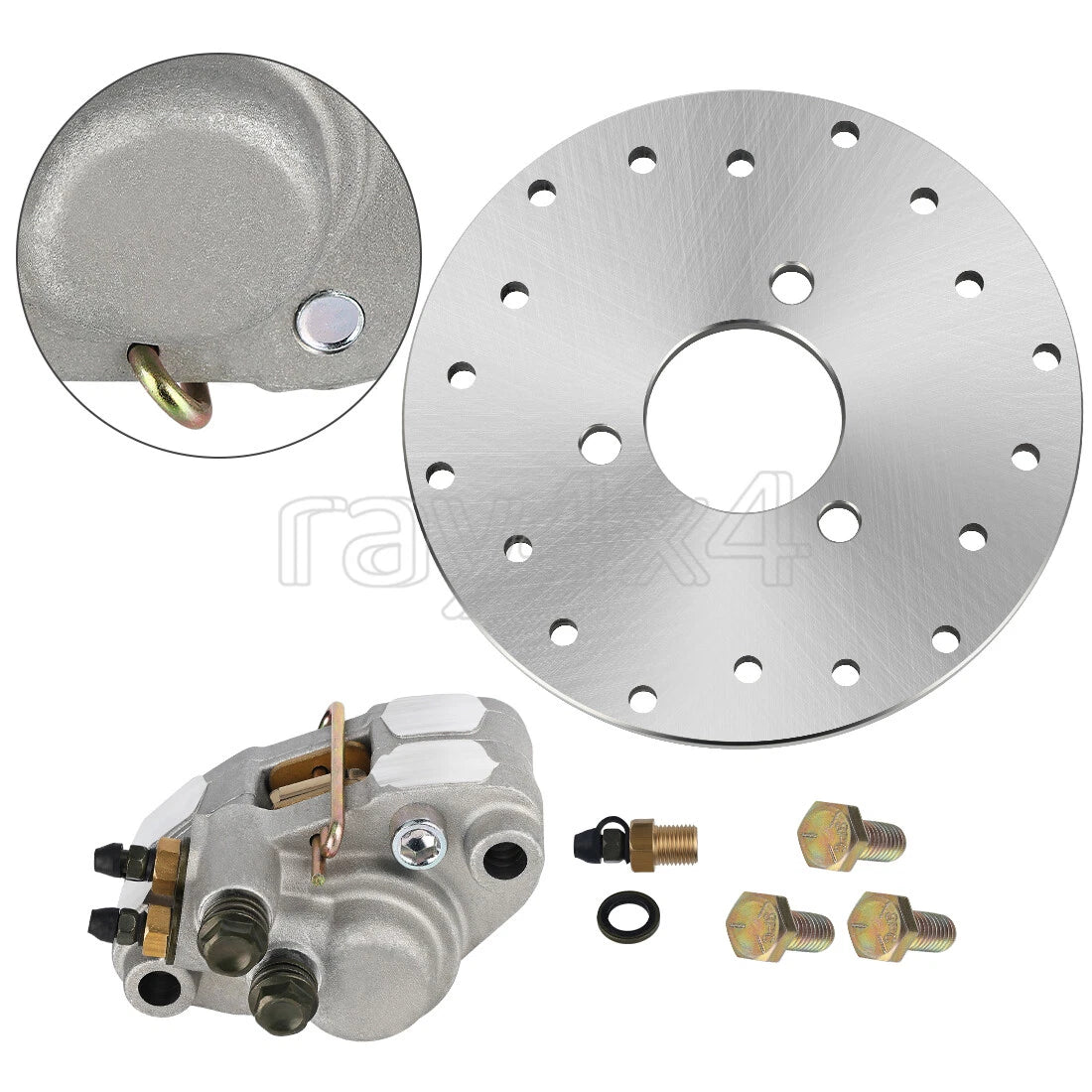 Rear Brake Caliper & Disc Rotor Set for Polaris Trail Boss 325 (2001–2002)