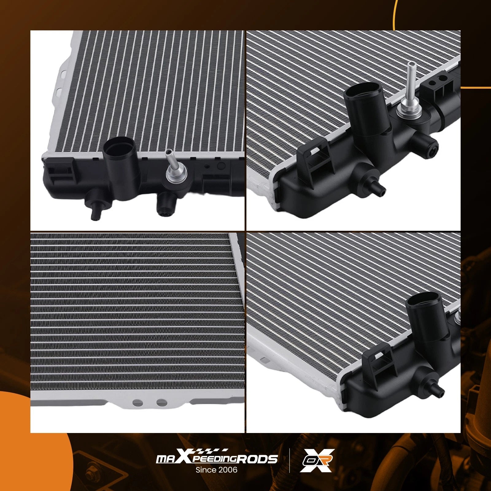 Durable Radiator for Kia Amanti (2004–2006) Automatic with Transmission Cooler