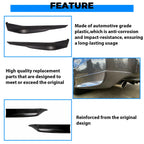 Set of 2 Matte Black Front and Rear Bumper Spoilers for Honda Accord (2013–2015)