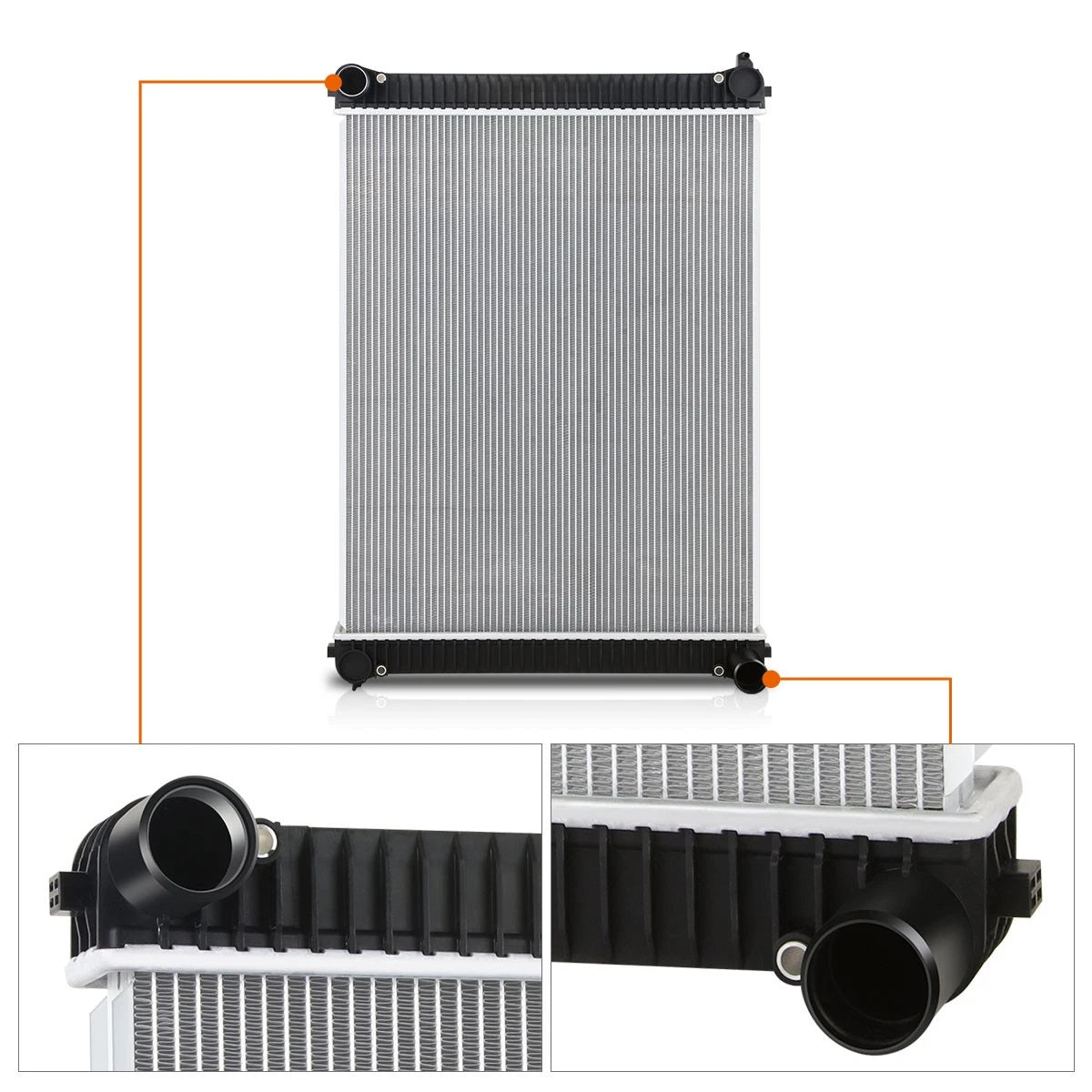 2-Row Aluminum Cooling Radiator for Sterling Truck Acterra 5500 6500 7500 (2005–2007)