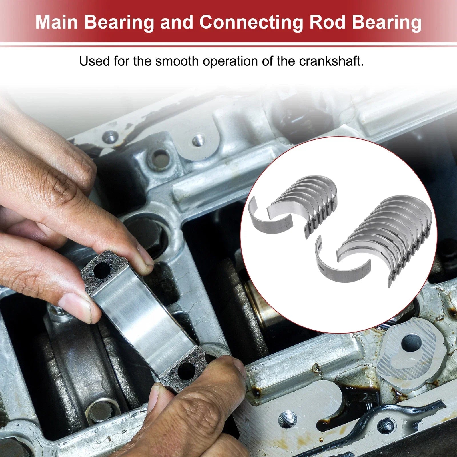 Main Bearing & Connecting Rod Bearing Kit for Mercedes-Benz C180K (2007-2014)