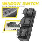 Driver Door Power Window Switch for Hyundai Sonata (2011–2014) Gray Left