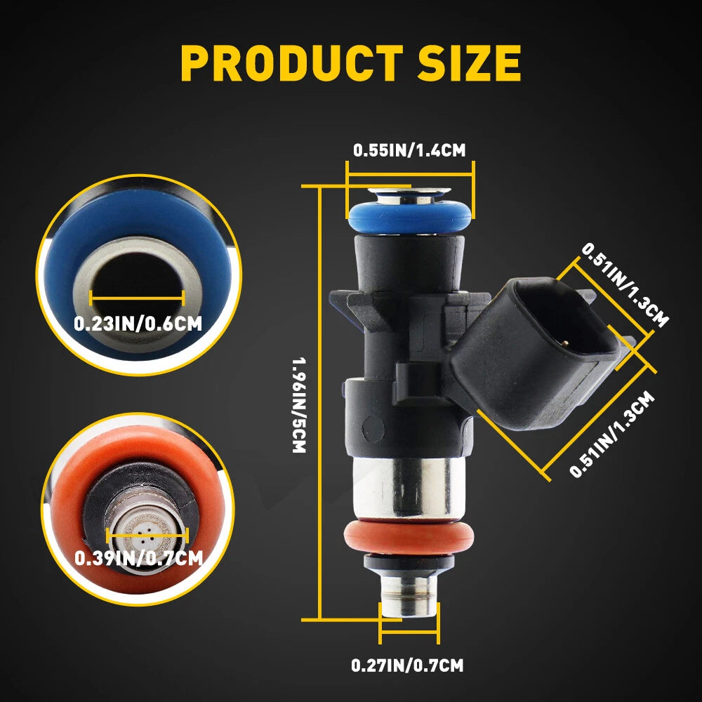 Set of 6 Fuel Injectors for Chrysler Dodge Ram Jeep 3.6L (2011–2021)