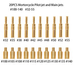 20x Carburetor Main Jet Kit 100-140, 32-55 for Keihin PWK