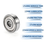 6300ZZ Deep Groove Ball Bearing for Scooter Skateboard Wheel (10x35x11mm)