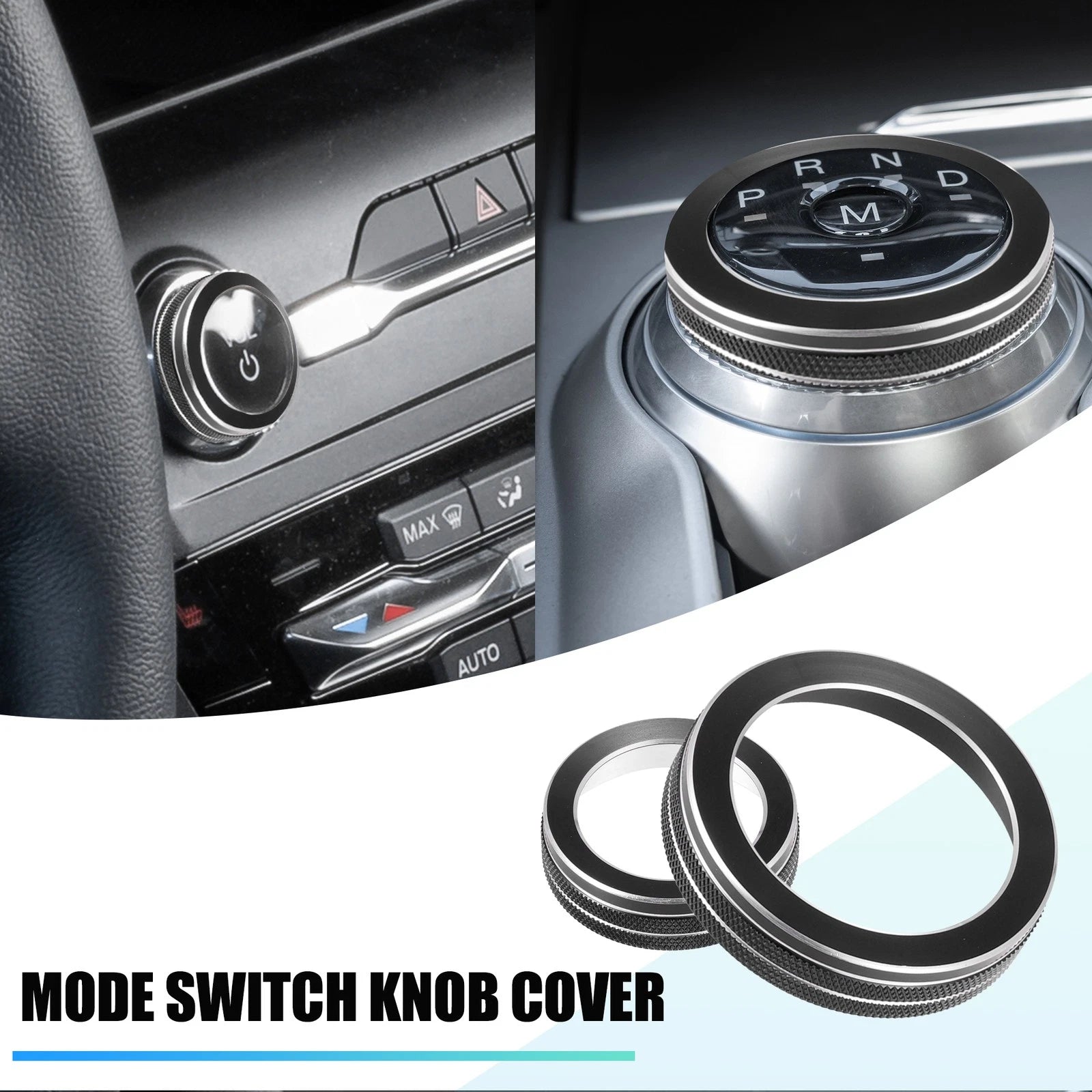 2X PRND Switch Knob Cover for Ford Explorer  Black