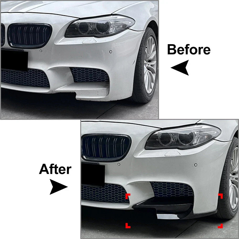 Front Side Corner Splitter Spoilers for BMW 5 Series F10 F11 M5 (2011-2017)