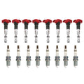 Set of 8 Ignition Coils & NGK Ruthenium HX Spark Plugs for Touareg A8 Quattro