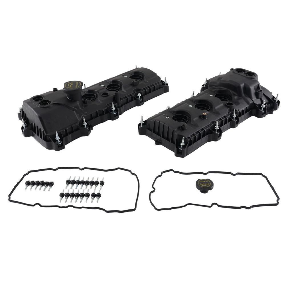 Pair Engine Valve Covers for Ford Edge Explorer F-150 Mustang (2011–2019)