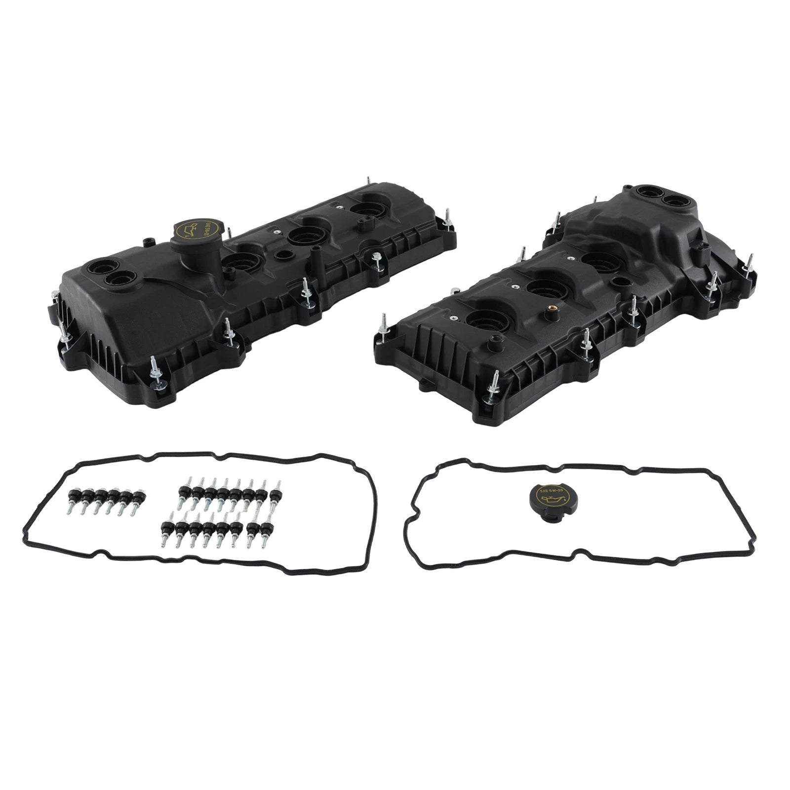 Pair Engine Valve Covers for Ford Edge Explorer F-150 Mustang (2011–2019)