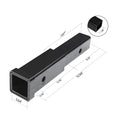 Trailer Hitch Extension 2-In Receiver Extender 5/8-In Pin Hole 4000Lbs Towing