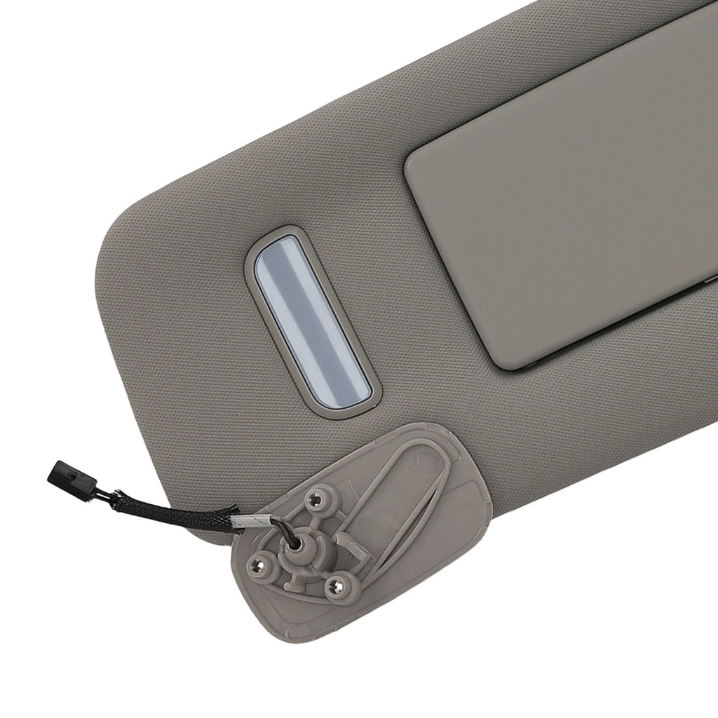Gray Passenger Sun Visor for Chevrolet GMC Sierra (2007–2014) W/ Light 22850310
