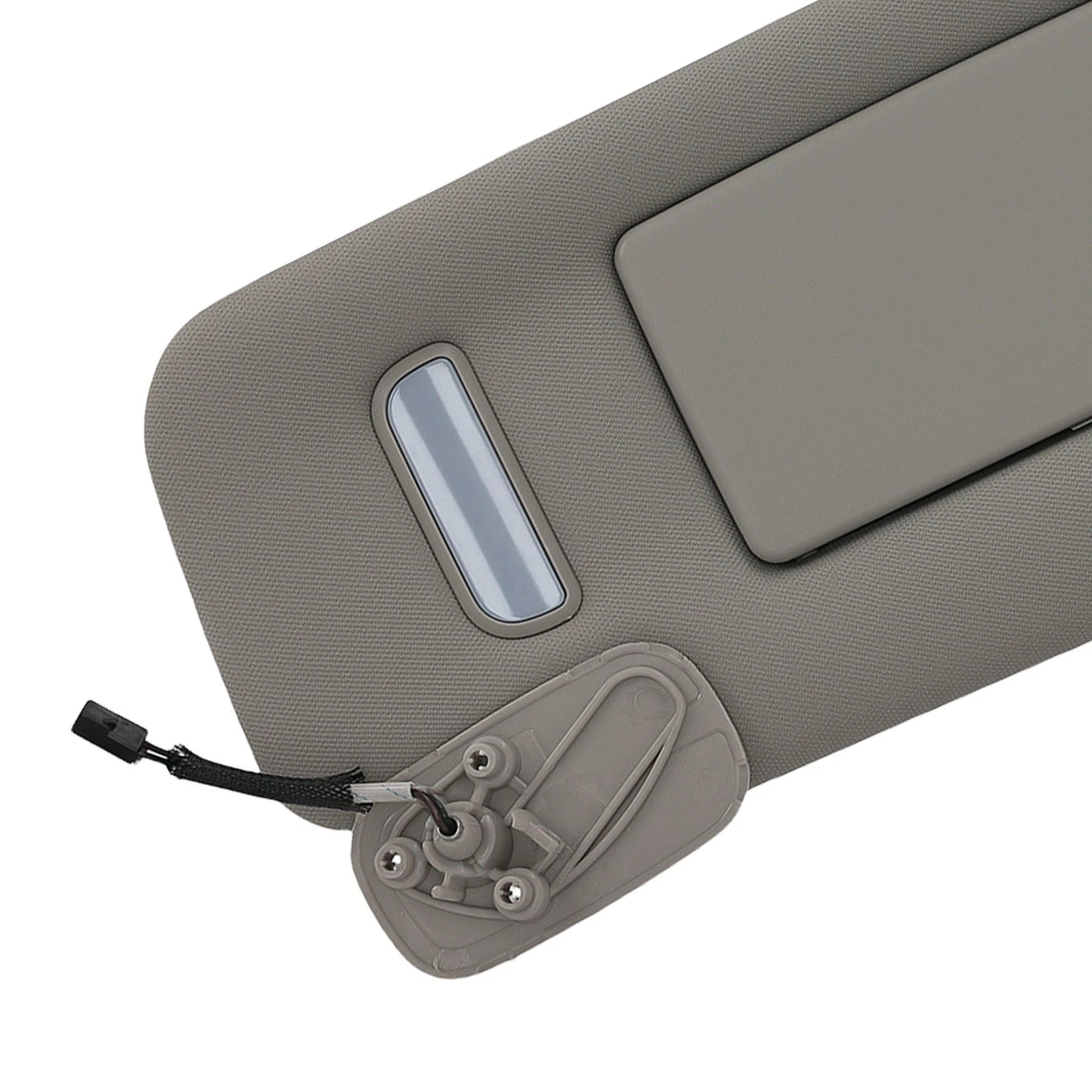 Gray Passenger Sun Visor for Chevrolet GMC Sierra (2007–2014) W/ Light 22850310