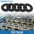 Set of 5 Oil Seal Rotary Shaft Seal Nitrile Rubber 25x50x7mm