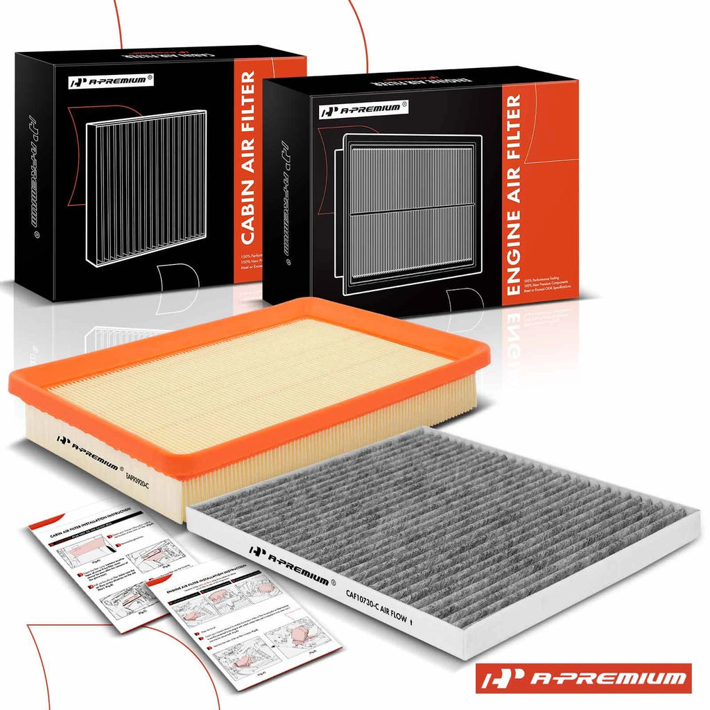 2 Engine & Cabin Air Filters for Kia Spectra (2004–2009) Spectra5 (2005–2009)