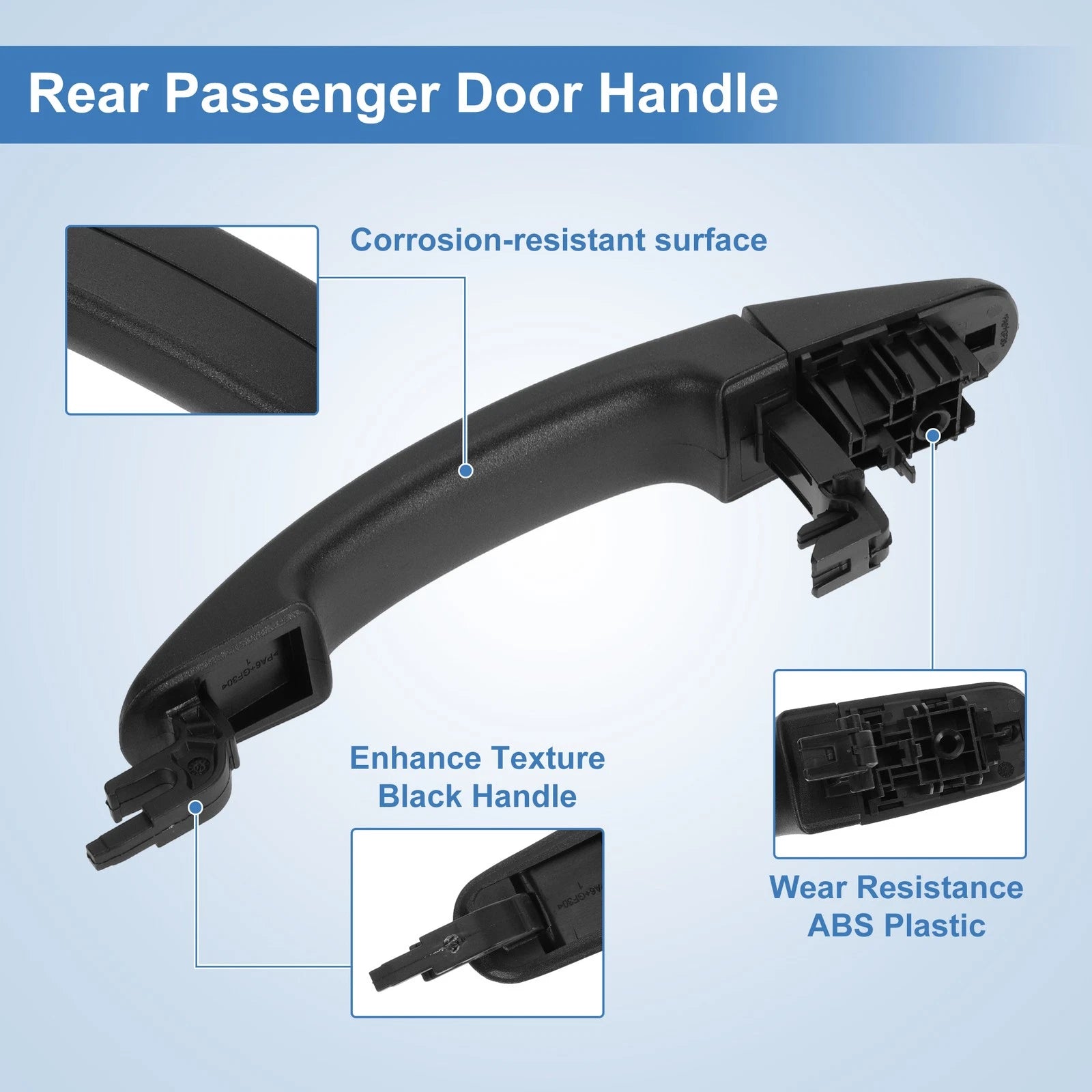 Exterior Rear Passenger Door Handle for Ford Transit 150 (2015–2024) No.BK2Z-6126604-A