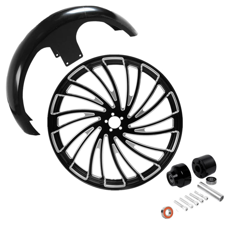 23" Front Wheel Rim for Harley Touring (2008–2023) Single Disc Hub Fender