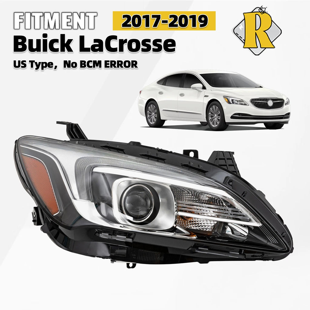 HID Headlight Right Side for Buick Lacrosse (2017–2019) w/AFS, No Bulb/Ballast