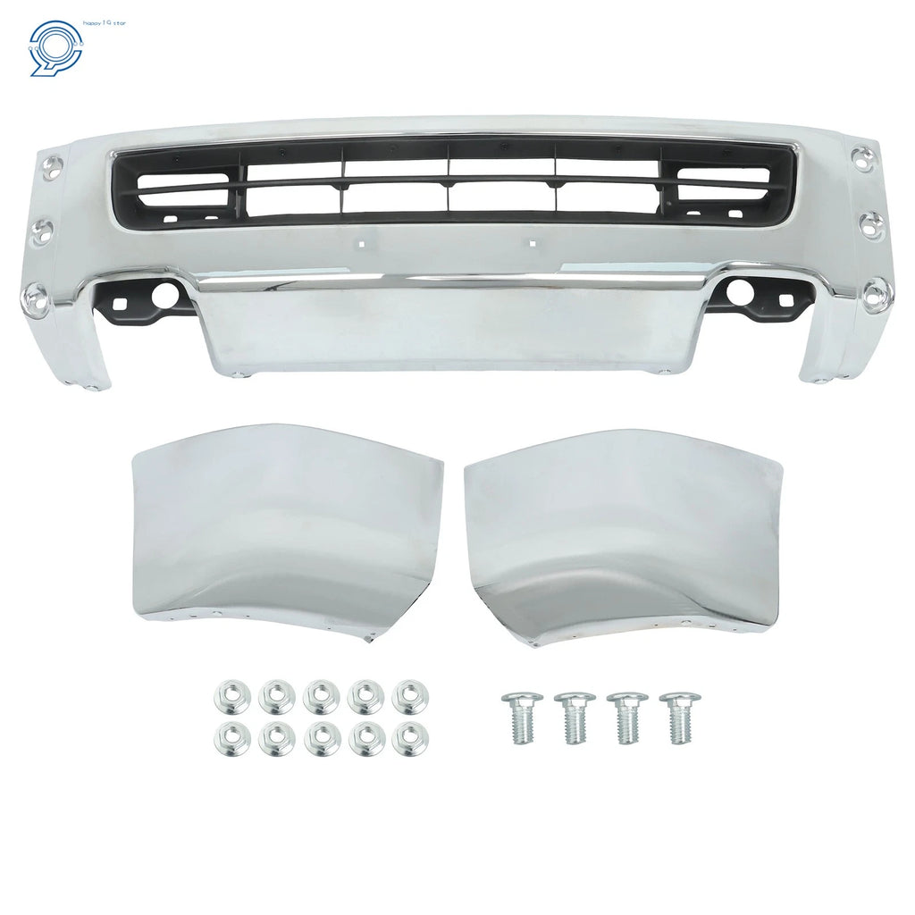 Steel Front Bumper for Nissan NV1500 NV2500 NV3500 (2012–2021) Chrome