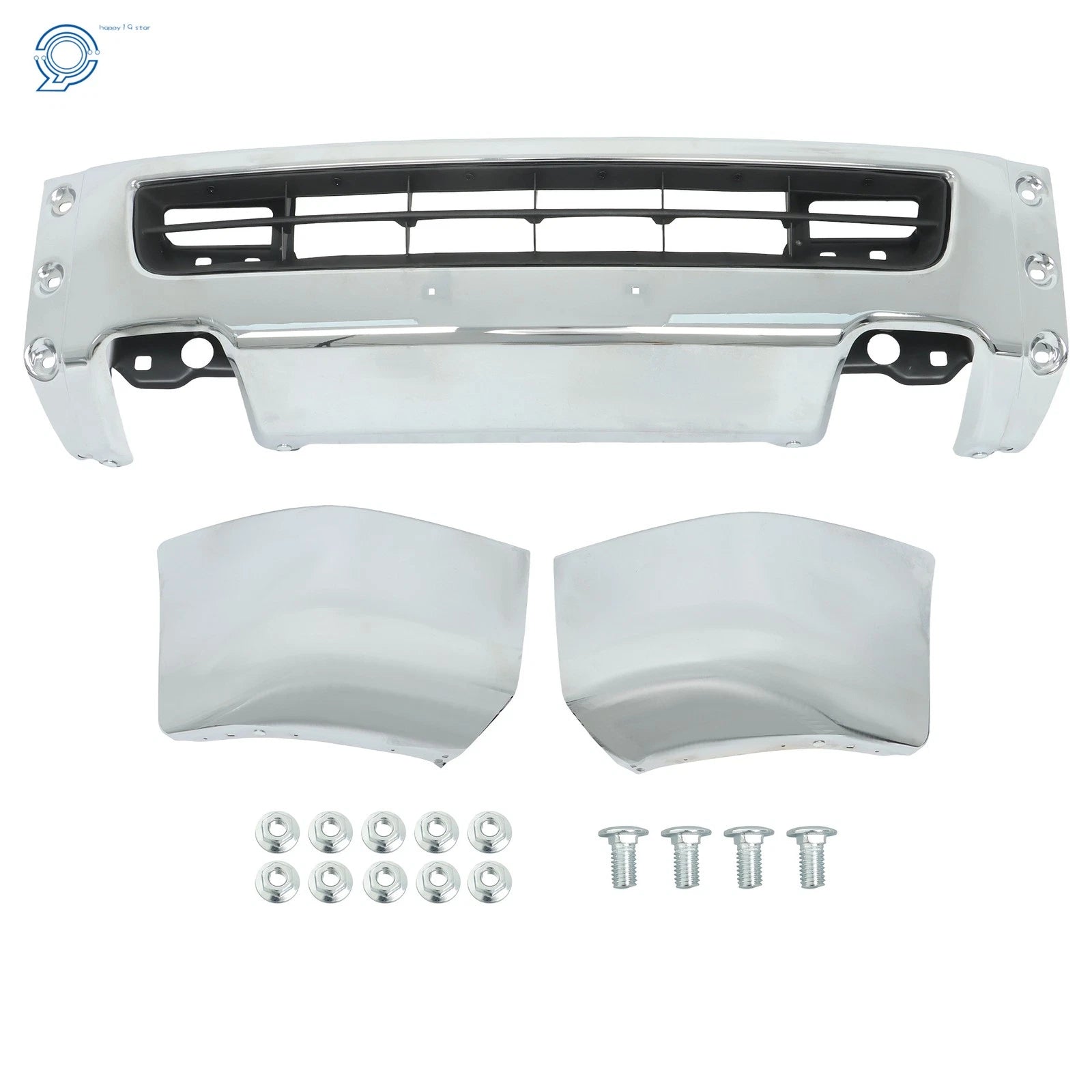 Steel Front Bumper for Nissan NV1500 NV2500 NV3500 (2012–2021) Chrome