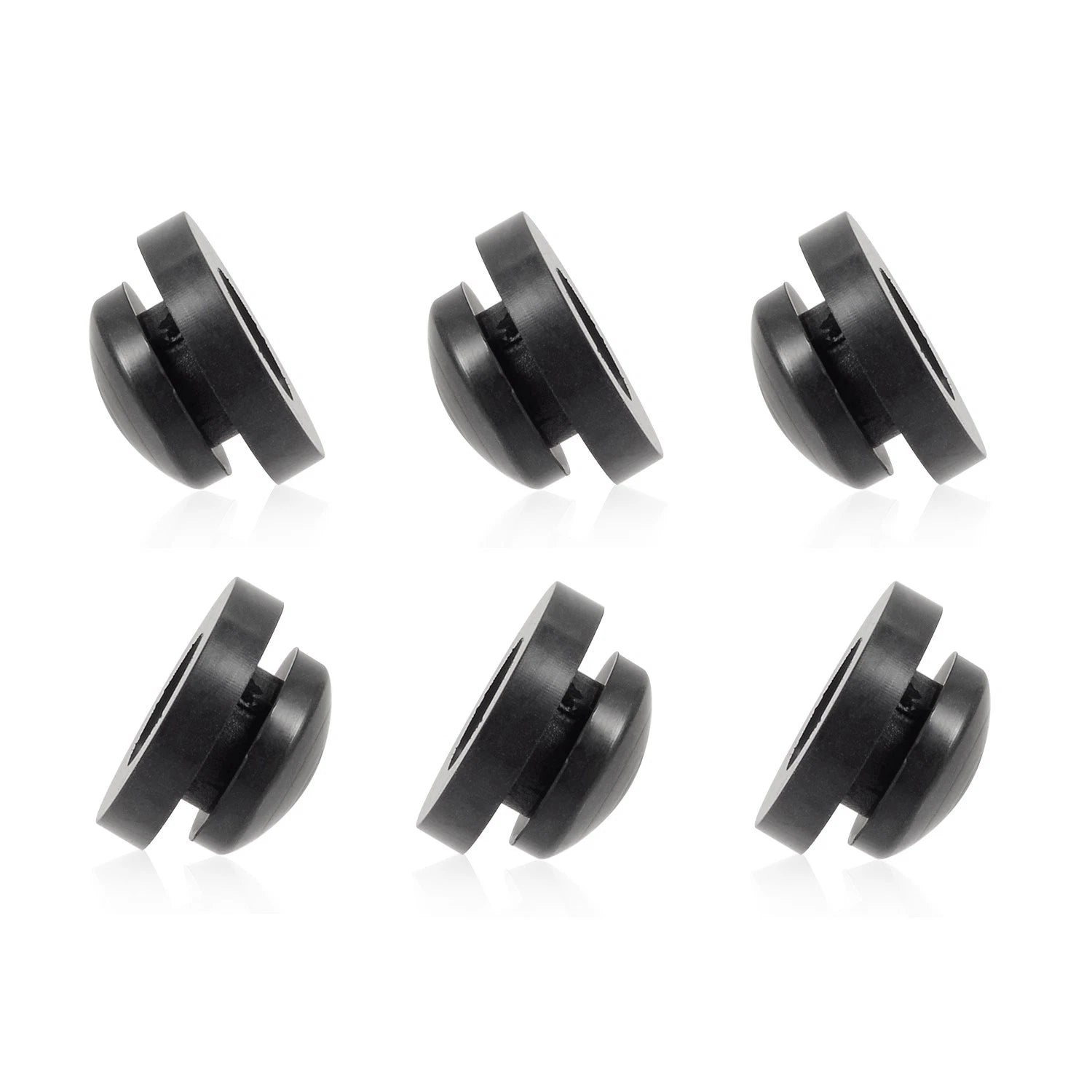 Set of 6 Front Fender Mounting Rubber Grommets for Honda TRX250R (1986–1989)