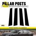 4X Black Pillar Post Trim for Porsche Panamera (2017–2021) EXV