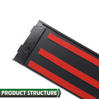 Set of 2 Rear Door B Pillar Window Trim for Jeep Grand Cherokee (2011–2019)