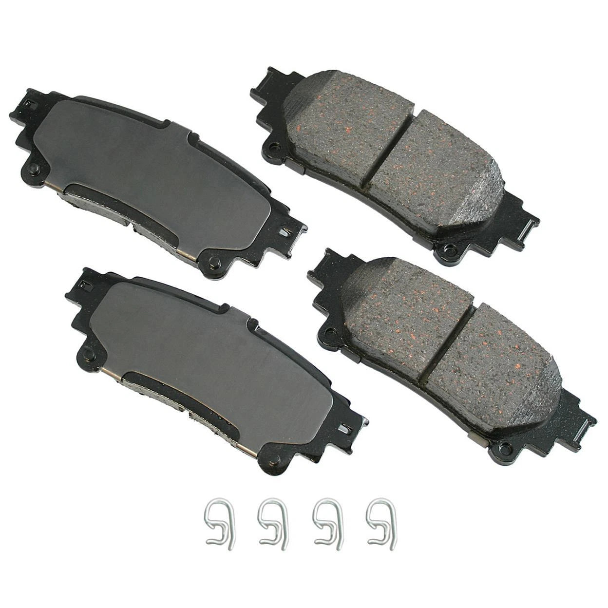 Set of 4 Akebono ProACT Rear Disc Brake Pads for Lexus RX350 (2010–2013)