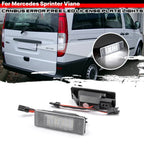 2X Rear License Plate LED Light for Mercedes Benz Sprinter W906 (2007–2018)