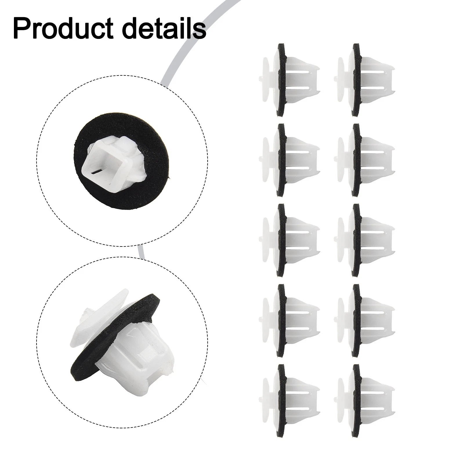 Set of 10 Fender Flare Molding Clips for Nissan (76882JG10A)