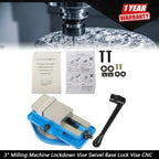 3" Lockdown Vise for CNC Milling Machine