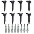 8X Ignition Coils + 8X Spark Plugs for Lexus GS430 LS430 Toyota Tundra Sequoia (2000–2007)