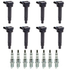 8X Ignition Coils + 8X Spark Plugs for Lexus GS430 LS430 Toyota Tundra Sequoia (2000–2007)