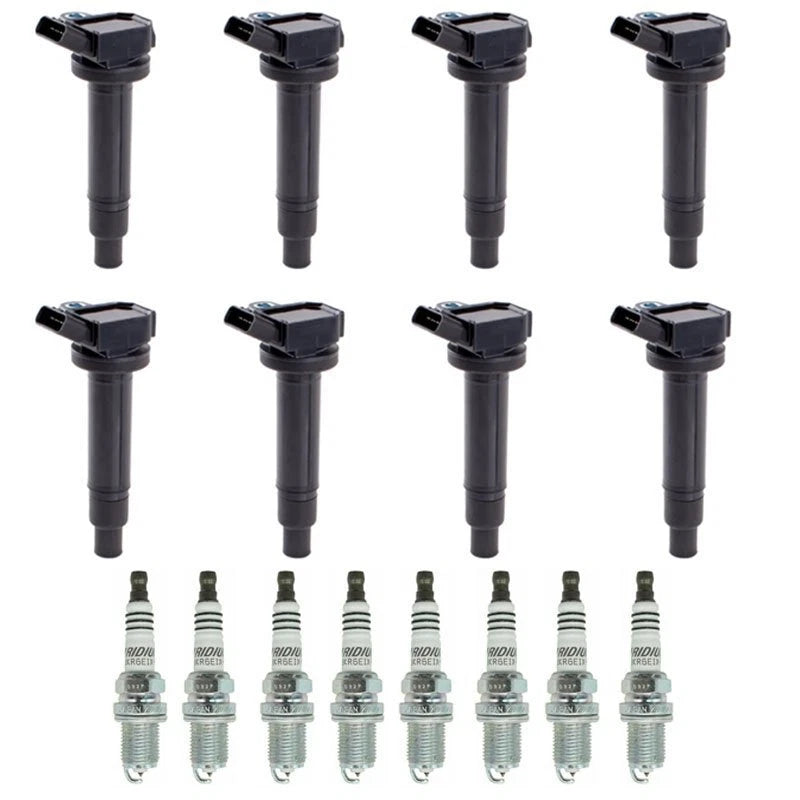 8X Ignition Coils + 8X Spark Plugs for Lexus GS430 LS430 Toyota Tundra Sequoia (2000–2007)