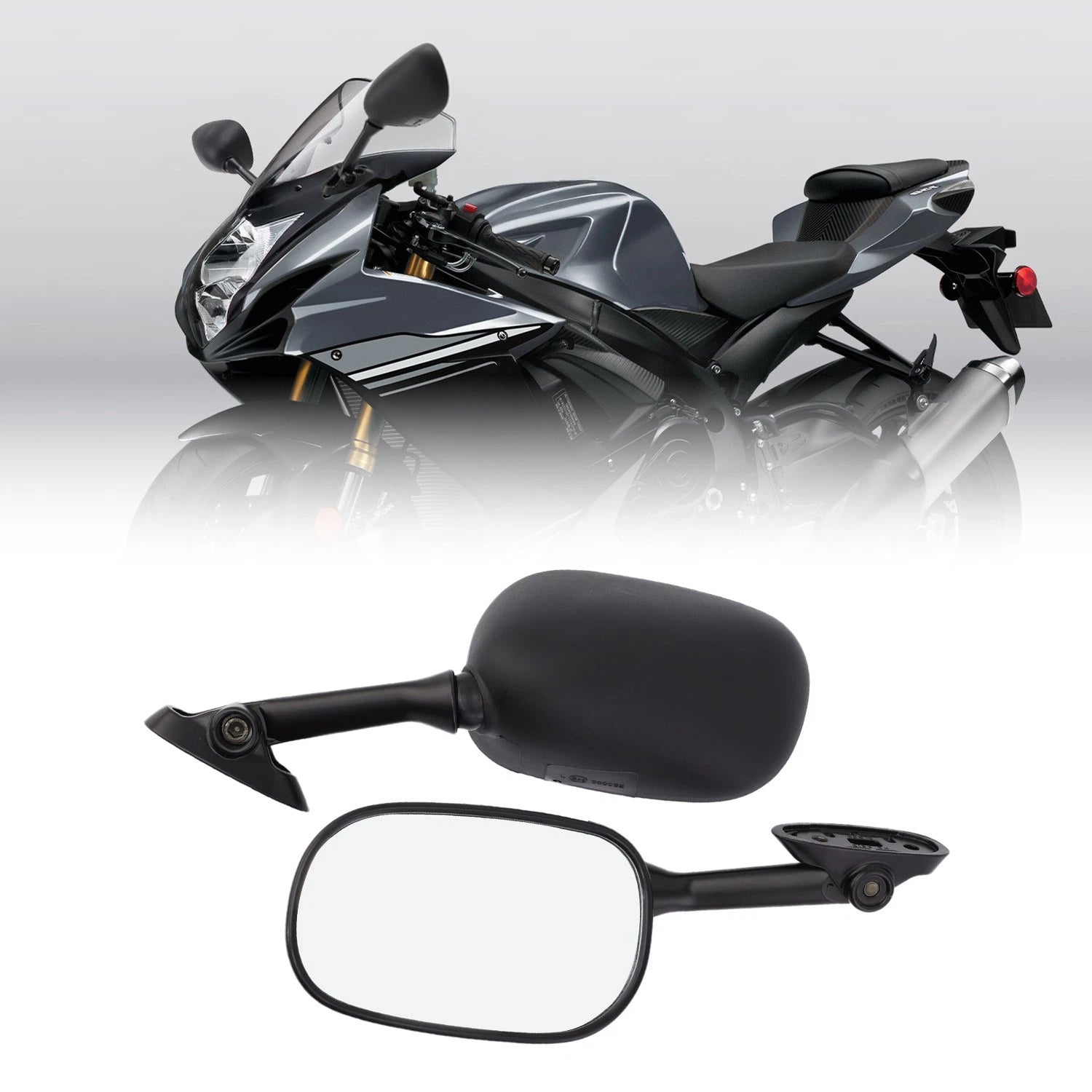 Pair Rear View Side Mirrors for Suzuki SV650S (2003–2010) GSXR750 (2004–2005)