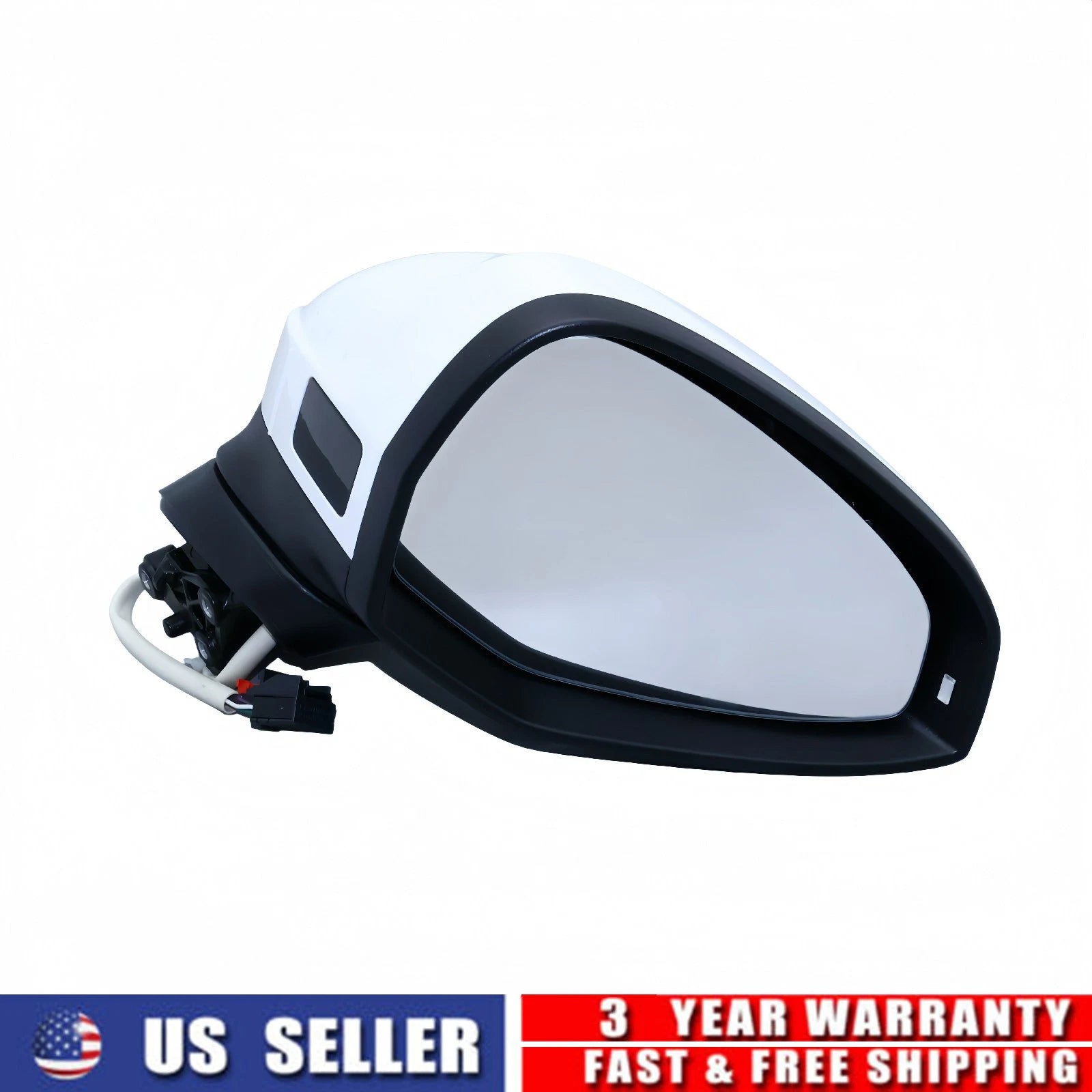Right Side Mirror for Audi S4 A4 A4 Quattro (2018–2019) Manual Folding Heated