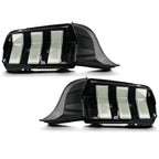 LED Tail Lights for Ford Mustang (2024) - Clear & Black Left + Right Pair