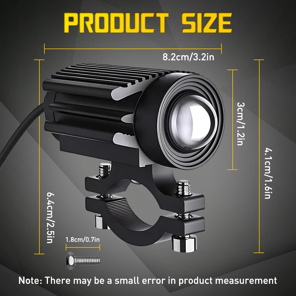 Pair LED Motorcycle Headlights for Make Model