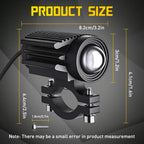 Pair LED Motorcycle Headlights for Make Model