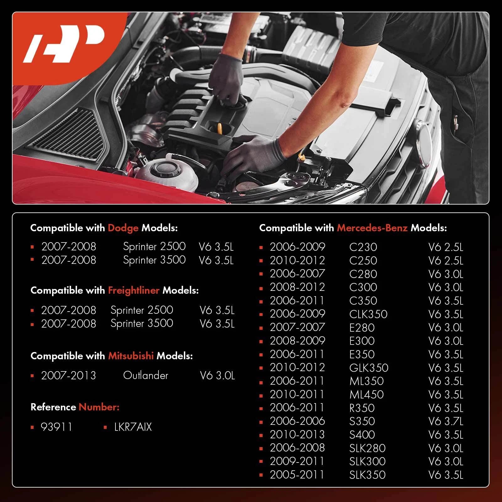 6x Iridium Platinum Spark Plugs for Mitsubishi Outlander (2007–2013)