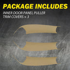 3X Door Handle Panel Trim for BMW X3 X4 F25 F26 (2010–2017) Beige