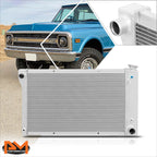 3-Row Full Aluminum Racing Radiator for Chevy/GMC C/K Pickup/Suburban (1967–1972)