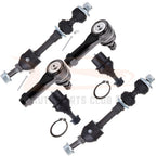6X Front Lower Ball Joint & Tie Rod for Ford F-150 (2005–2008)