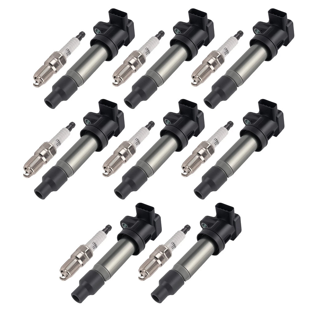 8pcs Ignition Coil & Spark Plugs for Buick Lucerne V8 4.6L (2007–2011) 12602862