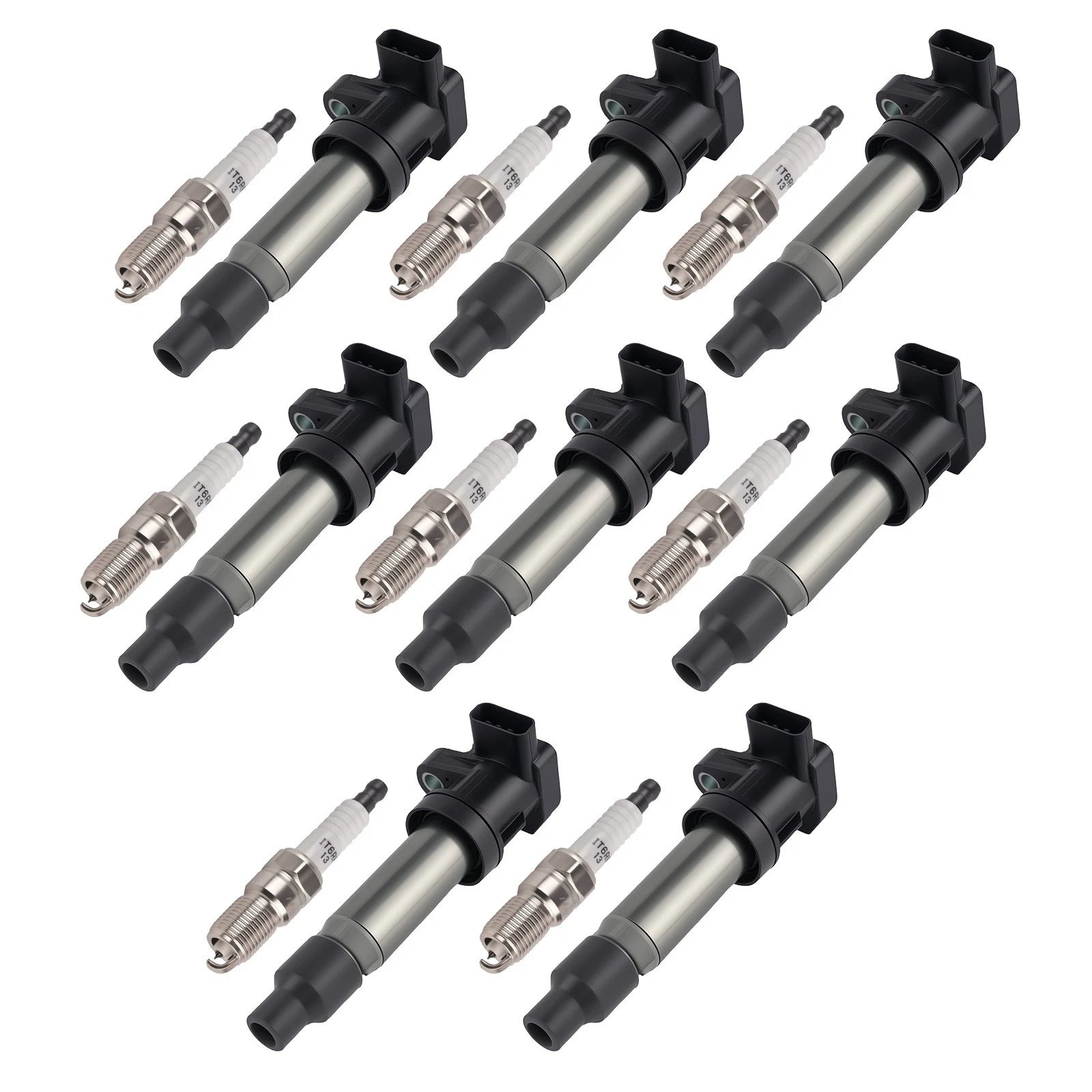 8pcs Ignition Coil & Spark Plugs for Buick Lucerne V8 4.6L (2007–2011) 12602862